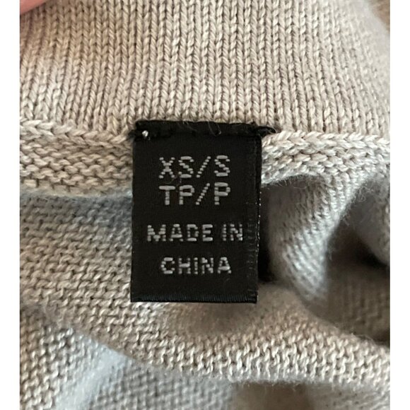 ATM Anthony Thomas Melillo Hooded Half Zip Poncho Gray Cashmere Womens XS/S $975 - Picture 11 of 15